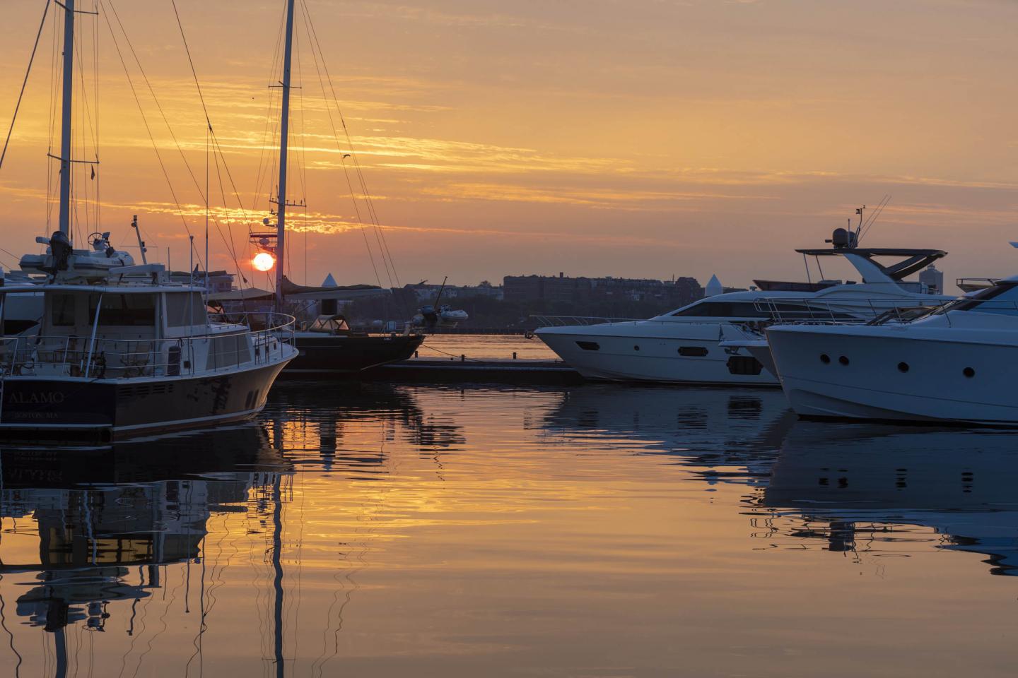 Sunset marina