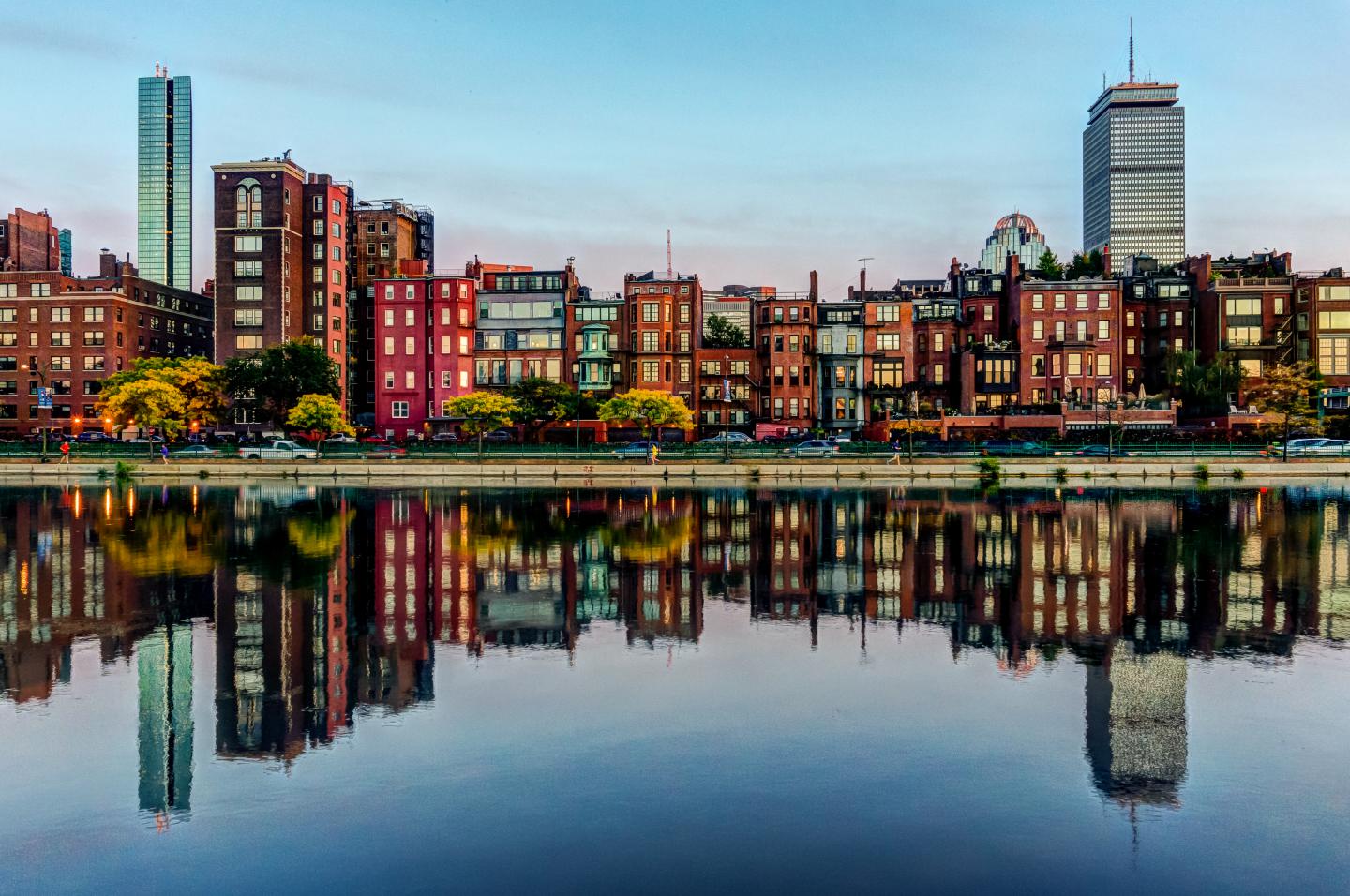 Back bay building view