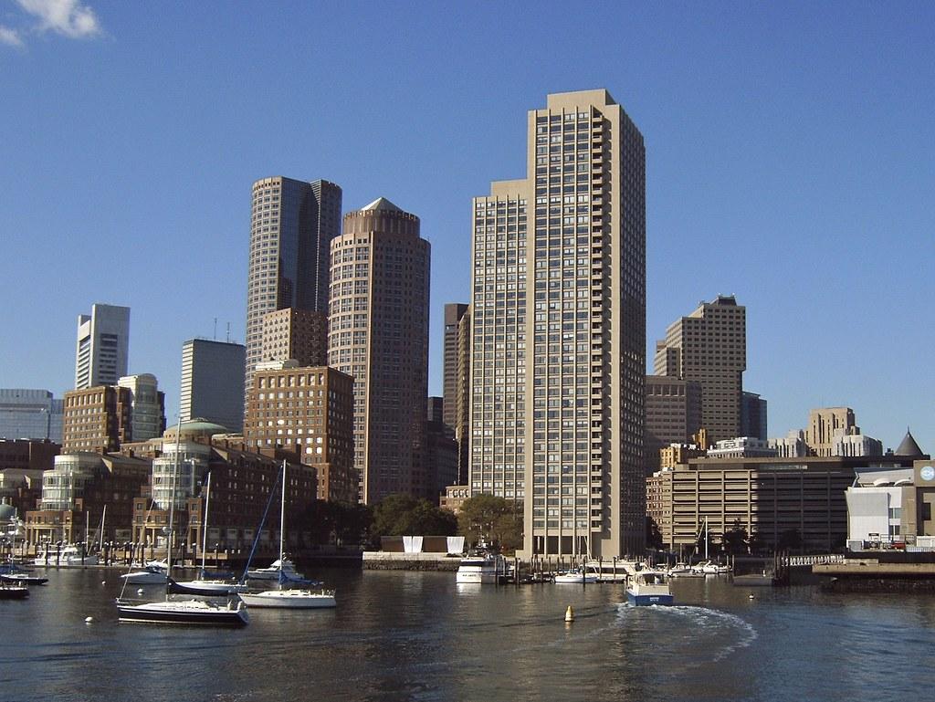 Financial district buildings