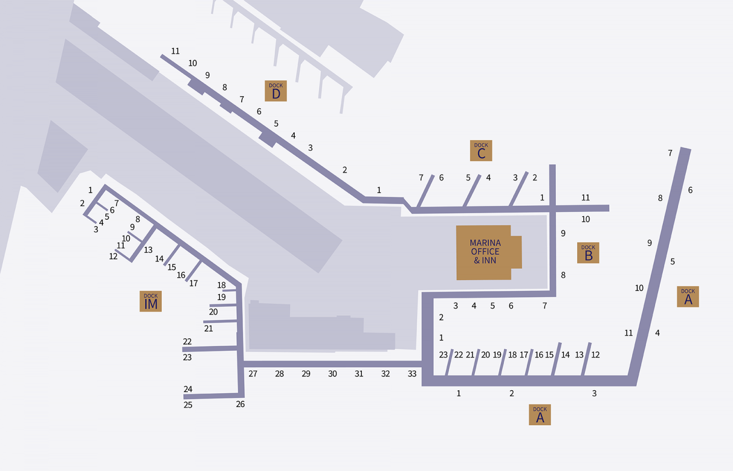 Map of Boston Yatch Haven Marina