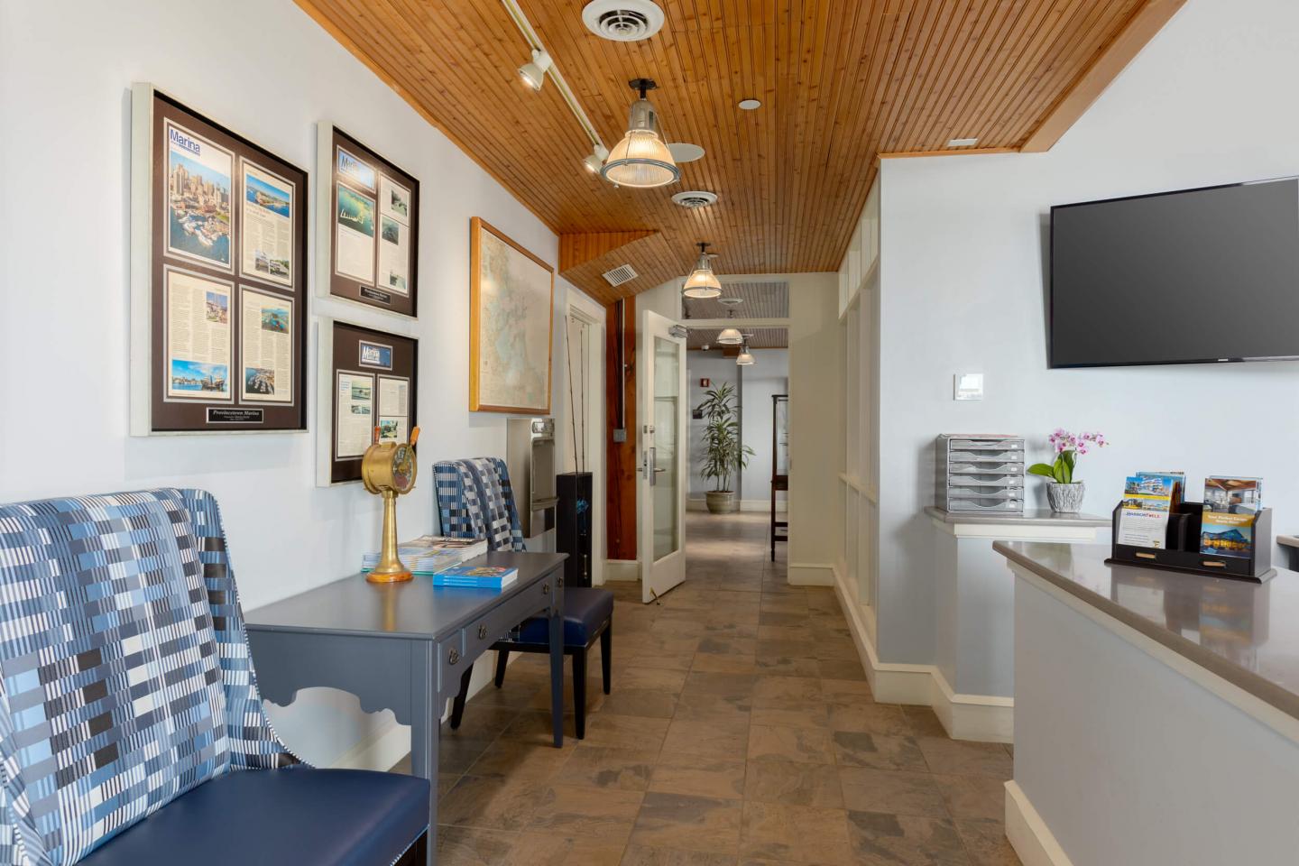 Boston Yacht Haven marina lobby
