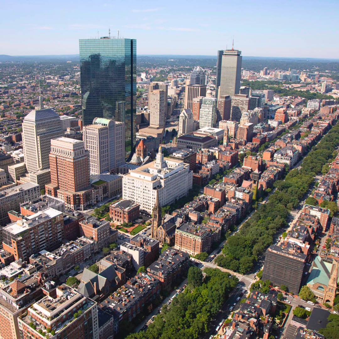 Aerial photo of Boston