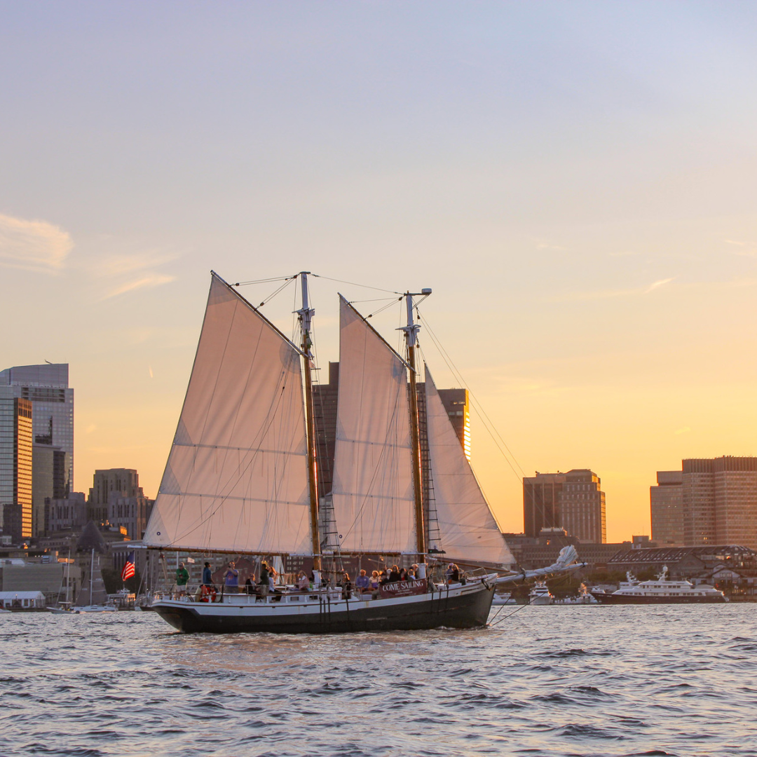 Sailboat tour on Boston Harbor