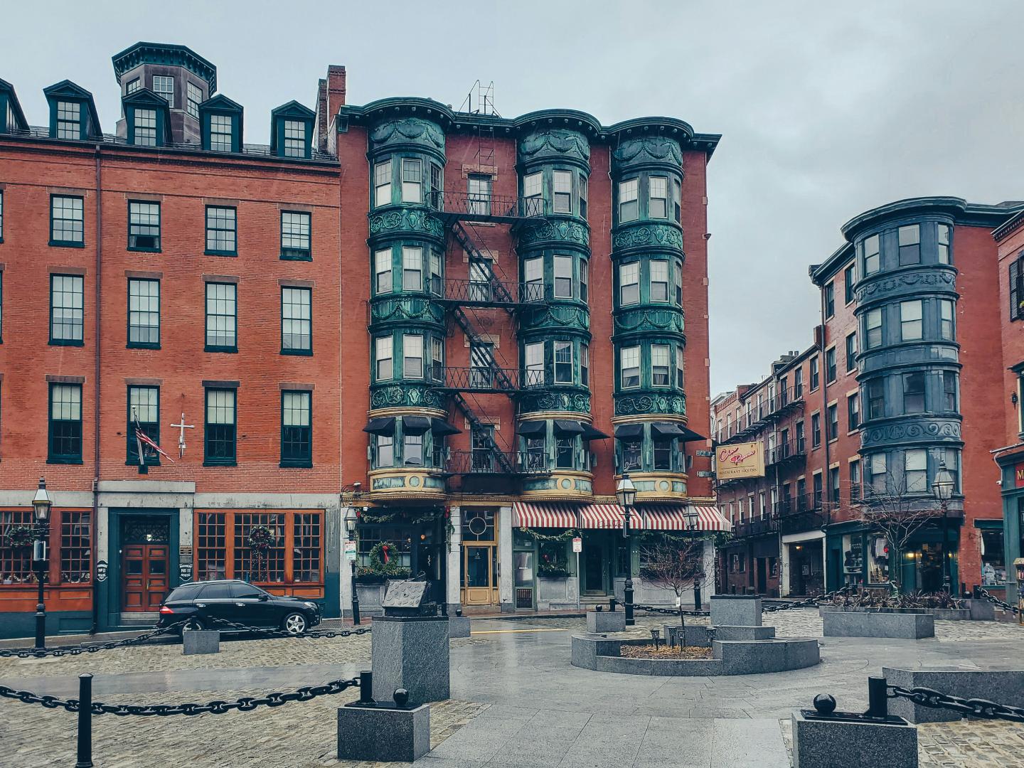 Boston's North End in the Rain